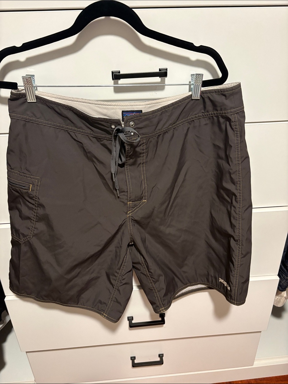Patagonia Men's Dark Gray Swim Board Shorts